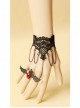 Retro Fashion Sexy Gothic Little Bat Black Lace Female Bracelet