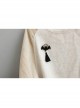 Retro Fashion Personality Halloween Party Black Bat Tassel Brooch