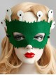 Fashion Personality Half Face Halloween Christmas Children'S Day Cartoon Animal Little Monster Green Mask