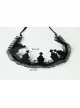 Gothic Retro Vampire Queen Black Lace Personality Fashion Crown Elastic Headband