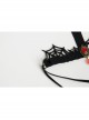 Fashion Retro Halloween Black Spider Web Candle Ruby Crown Gothic Queen Prom Party Hairband