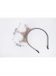 Fashion Retro Pink Flowers Letters Diamond Crown Princess Headband