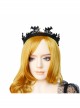 Retro Fashion Gothic Halloween Black Bat Cobweb Crown Prom Demon Vampire Hairband