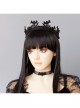 Retro Fashion Gothic Halloween Black Bat Cobweb Crown Prom Demon Vampire Hairband