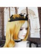 Retro Fashion Gothic Halloween Black Bat Cobweb Crown Prom Demon Vampire Hairband