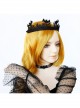 Retro Fashion Gothic Halloween Black Bat Cobweb Crown Prom Demon Vampire Hairband