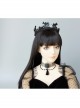 Retro Fashion Gothic Halloween Black Bat Cobweb Crown Prom Demon Vampire Hairband