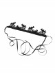 Retro Fashion Gothic Halloween Black Bat Cobweb Crown Prom Demon Vampire Hairband