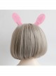 Cute Fashion Color Stars White Lace Girly Bow Pink Rabbit Ears Lolita Headband