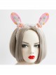 Cute Fashion Color Stars White Lace Girly Bow Pink Rabbit Ears Lolita Headband