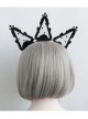 Fashion Retro Gothic Black Lace Rose Stage Nightclub Crown Halloween Christmas Holiday Headband