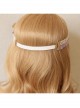 Fashion Seaside Holiday Wreath Christmas Bride Bridesmaid Wedding Purple Flowers White Lace Headband