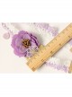 Fashion Seaside Holiday Wreath Christmas Bride Bridesmaid Wedding Purple Flowers White Lace Headband