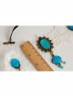 Baroque Fashion Personality Retro Bride Wide White Lace Sapphire Rose Headband