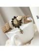Elegant Lady Rose Flower Beauty Straw Rope Net Yarn Personality Fashion Hairpin