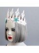 Fashion Blue Starfish Shell Personality Seaside Tourism Attractions Wreath Crown Hairband
