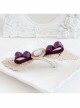 Personality Retro Golden Lace Purple Rose Flower Palace Queen Fashion Big Hairpin