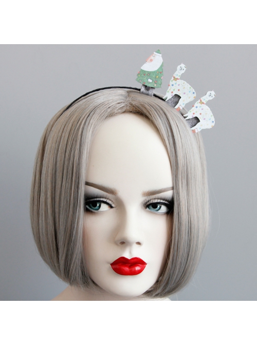 Fashion Cute Personality Christmas Tree Elk Cartoon Funny Creative Party Adult Headband