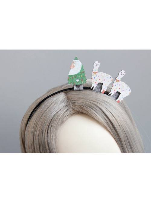 Fashion Cute Personality Christmas Tree Elk Cartoon Funny Creative Party Adult Headband