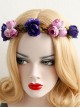 Fashion Leisure Holiday Rattan Pink Purple Garland Seaside Beach Christmas Bride Hair Band