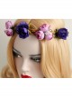 Fashion Leisure Holiday Rattan Pink Purple Garland Seaside Beach Christmas Bride Hair Band