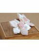 Fashion Cute Simple Lady Pink Ribbon Flower Spring Hairpin