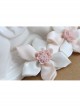 Fashion Cute Simple Lady Pink Ribbon Flower Spring Hairpin