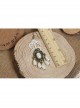 Fashion Baroque Retro Lady Exaggerated Pearl White Lace Bride Long Earrings