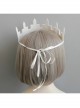 Fashion Palace Bride White Lace Adult Princess Crown Female Headband