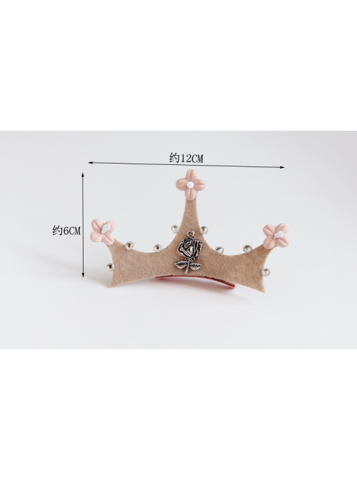 Fashion Cute Princess Crown Female Child Baby Birthday Party All-Inclusive Hairpin