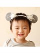 Cute Fashion Baby Girl Child Gray Sheep White Lace Flower Holiday Birthday Headband