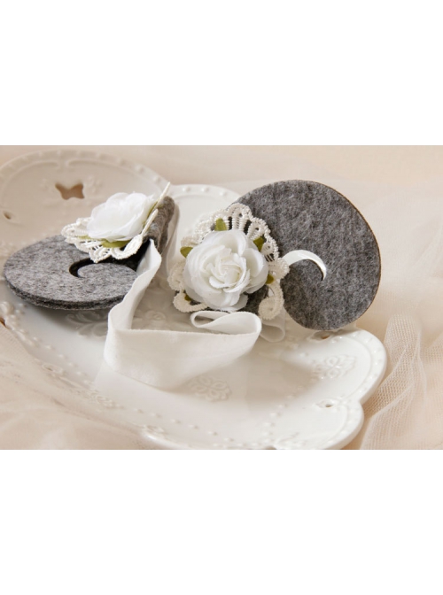 Cute Fashion Baby Girl Child Gray Sheep White Lace Flower Holiday Birthday Headband