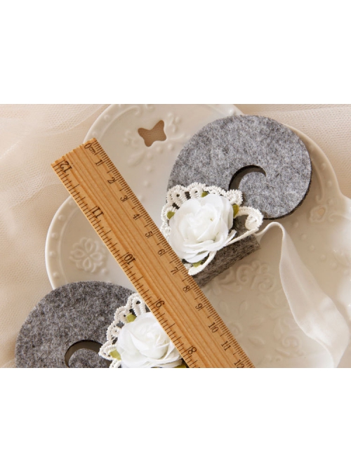 Cute Fashion Baby Girl Child Gray Sheep White Lace Flower Holiday Birthday Headband