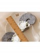 Cute Fashion Baby Girl Child Gray Sheep White Lace Flower Holiday Birthday Headband
