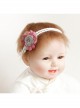 Cute Fashion Princess Baby Girl Child Love Pink Flower White Stretch Headband