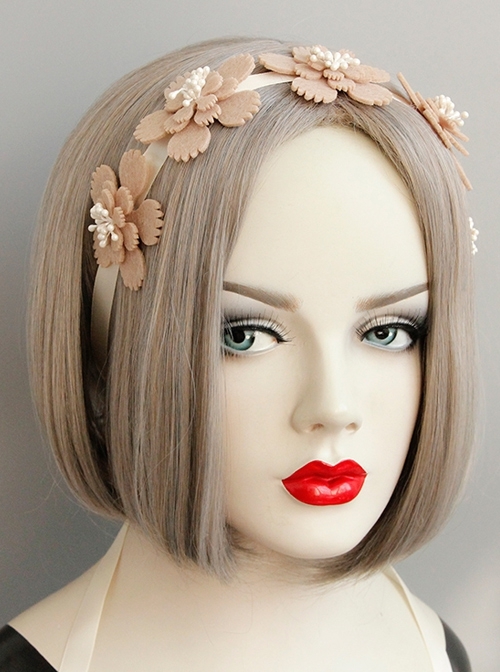 Fashion Fairy Retro Lady Pink Flower Bandage Sweet Cute Hair Band