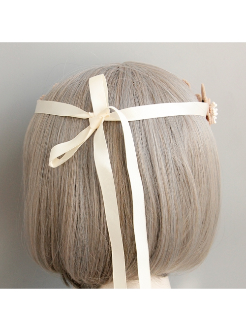 Fashion Fairy Retro Lady Pink Flower Bandage Sweet Cute Hair Band