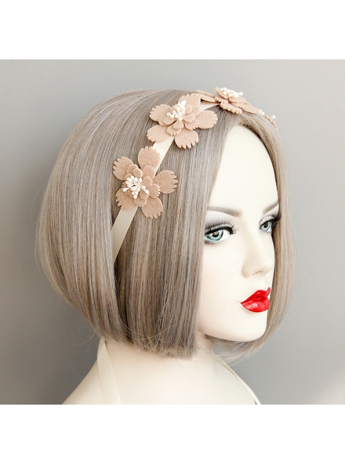 Fashion Fairy Retro Lady Pink Flower Bandage Sweet Cute Hair Band