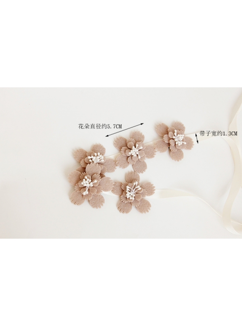 Fashion Fairy Retro Lady Pink Flower Bandage Sweet Cute Hair Band