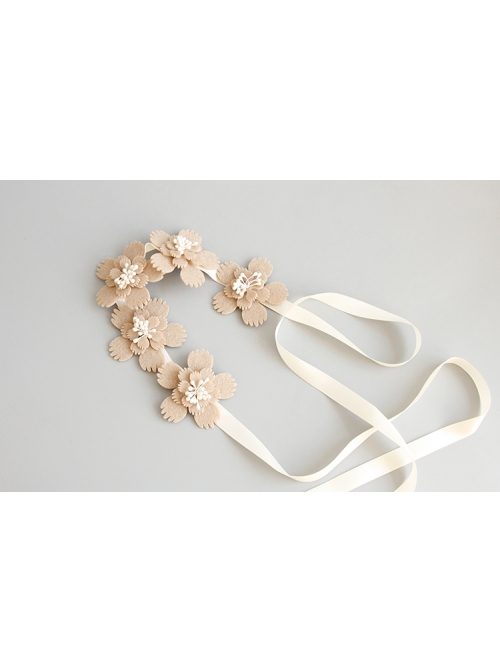 Fashion Fairy Retro Lady Pink Flower Bandage Sweet Cute Hair Band