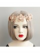 Fashion Fairy Retro Lady Pink Flower Bandage Sweet Cute Hair Band