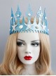 Fashion Casual Child Adult Prom Mermaid White Starfish Pearl Shell Blue Crown Seaside Tourism Hairband