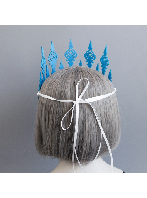 Fashion Casual Child Adult Prom Mermaid White Starfish Pearl Shell Blue Crown Seaside Tourism Hairband