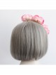 Fashion Personality Pink Flowers Sexy Party Show Veil Headband
