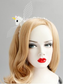 Fashion Unicorn Creative Rabbit Ears White Lace Beautiful Girl Prom Cute Hair Band