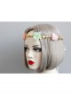 Fashion Seaside Tourism Holiday Fairy Colored Flowers Golden Rattan Wreath Hair Band