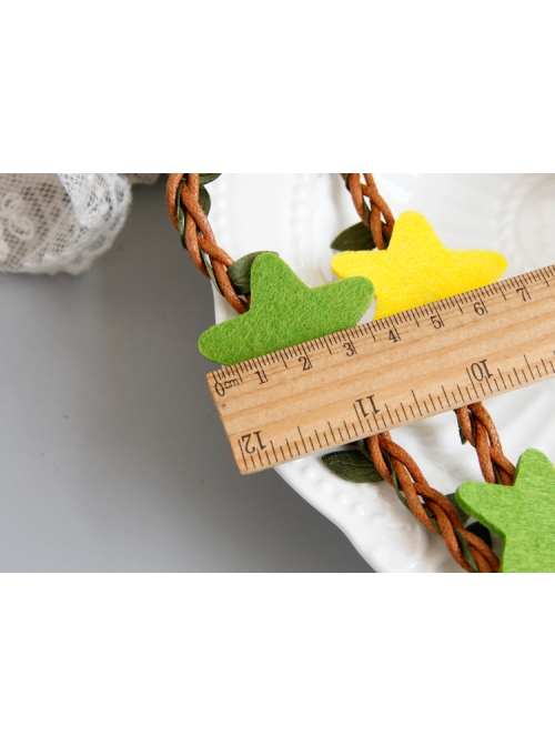 Fashion Leisure Vacation Green Yellow Stars Rattan Adult Party Wreath Headband
