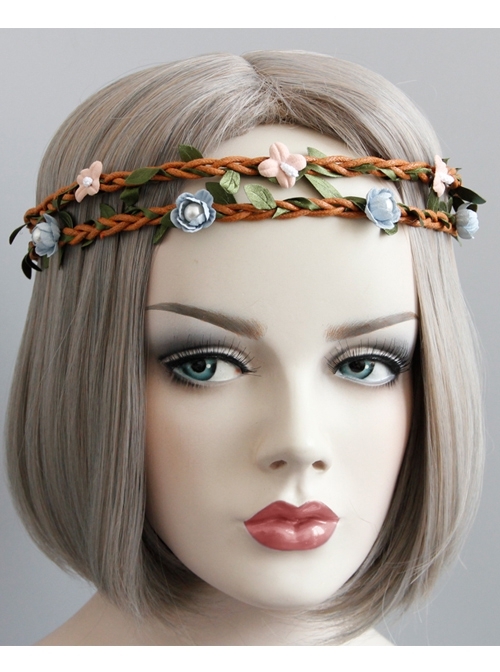 Leisure Holiday Holiday Cute Color Garland Rattan Fashion Adult Flower Hair Band