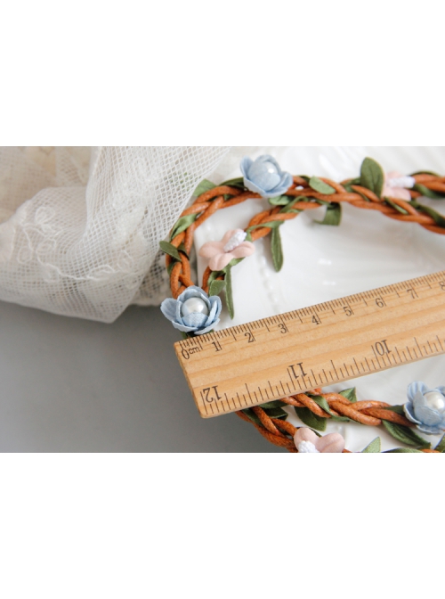Leisure Holiday Holiday Cute Color Garland Rattan Fashion Adult Flower Hair Band