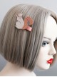 Cute Fashion Casual Simple Female Pink Squirrel Christmas Hairpin